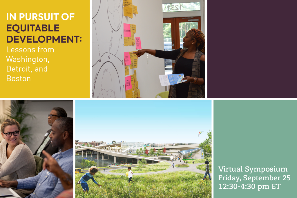 September 25 Harvard Equitable Development Symposium Washington